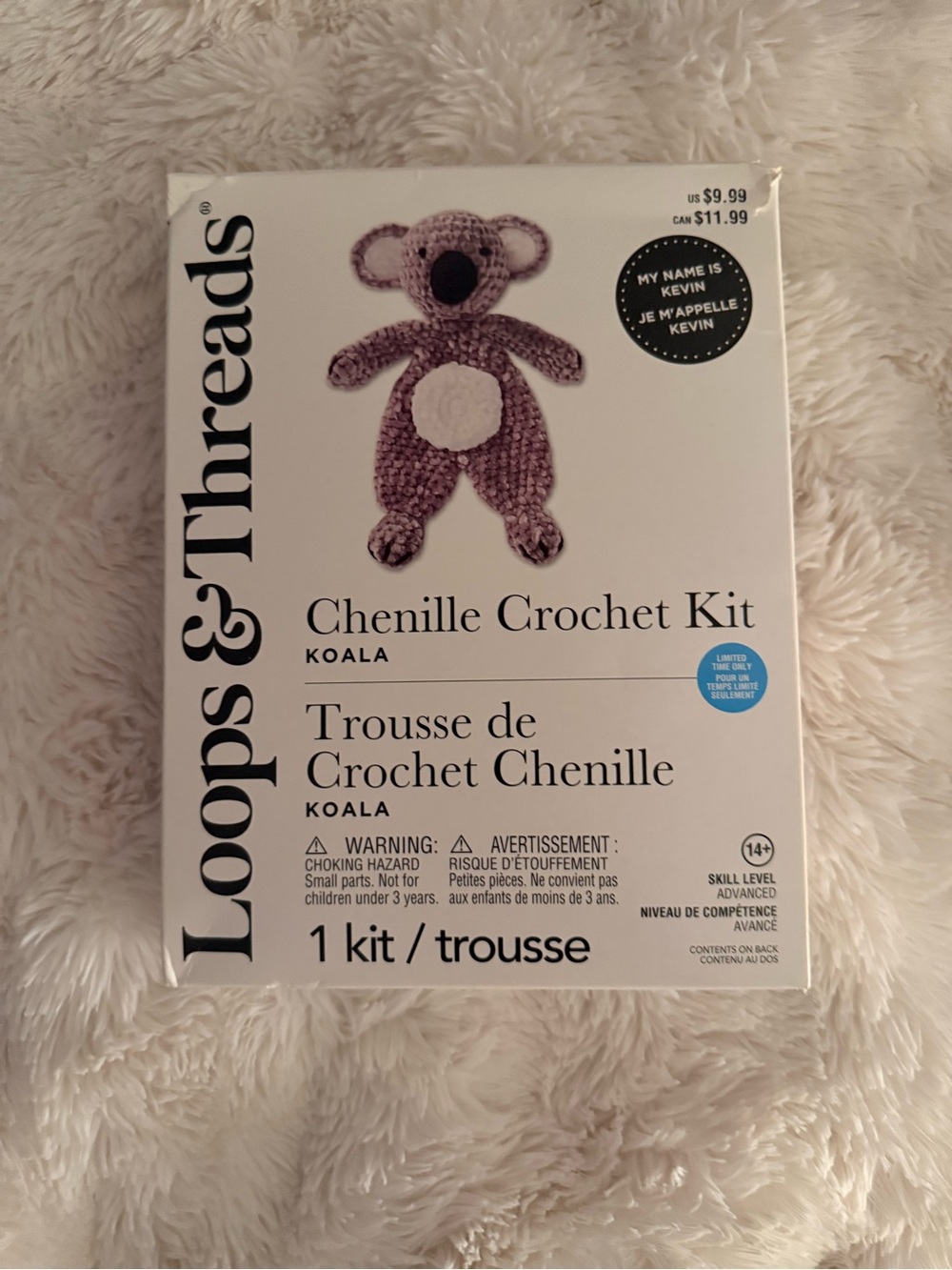 Loops & Threads Chenille Crochet Kit Koala (Complete)